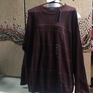NWT Van Heusen Maroon Long Sleeved Sweater